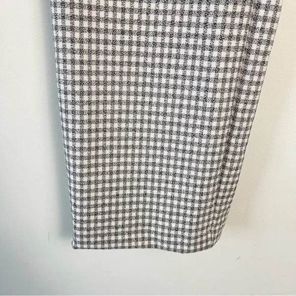 ❌SOLD❌ Aritzia Wilfred Kick Flare Pant High-Waisted Gingham Trouser Pant size 6 - Picture 7 of 11